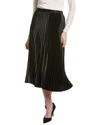 Anne Klein Pull-on Pleated Skirt In Black