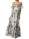 ALICE AND OLIVIA LOLA'S DREAM WOMENS SILK BLEND FLORAL MAXI DRESS