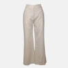 DELUC WILLOW LINEN HIGH RISE PANT IN LIGHT SAND