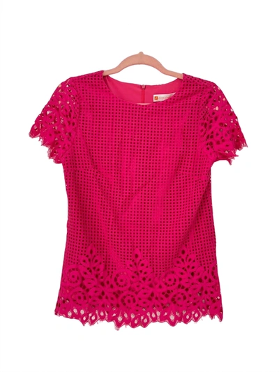 Jude Connally Lydia Top In Berry In Pink