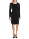 LEA & VIOLA WOMENS CUT-OUT BACK ABOVE KNEE SWEATERDRESS