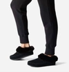 Sorel Go Coffee Run Faux Fur Slipper In Black