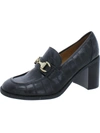 NINE WEST WOMENS BLOCK HEELS ROUND TOE LOAFERS