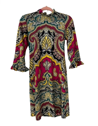 Jude Connally Ariella Dress In Large Medina Paisley In Multi