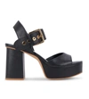 DOLCE VITA BOBBY HEELS IN BLACK LEATHER