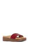 DONALD PLINER FIJI SUEDE SLIDE SANDAL