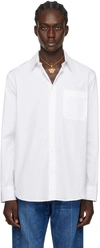Versace White Barocco Shirt In 5k410-champagne