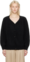 By Malene Birger Zharea Wool-blend Cardigan In 050 Black