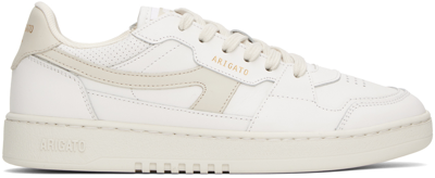 Axel Arigato Dice-a Leather Trainers In White /beige