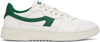 Axel Arigato Dice-a Panelled Leather And Suede Low-top Trainers In White/green