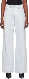 Msgm Blue Faded Jeans In 82 Light Blue