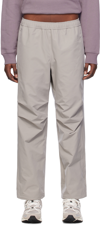 DIME GRAY RELAXED ZIP TROUSERS