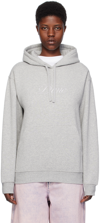 DIME GRAY EMBROIDERED HOODIE