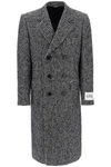 Dolce & Gabbana Double-breasted Wool Houndstooth Coat