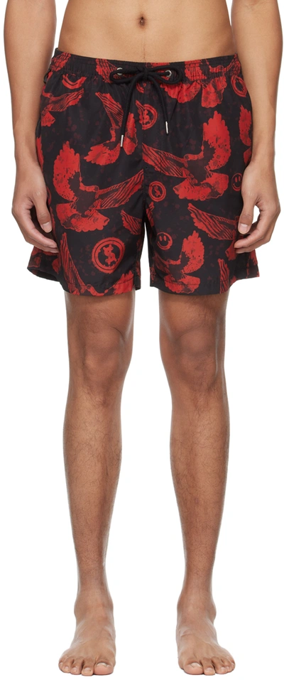 Ksubi Black Flight Shorts In Assorted