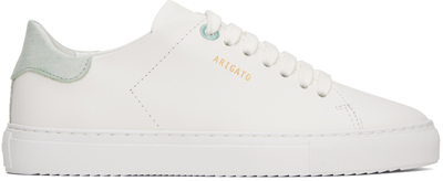 Axel Arigato White & Green Clean 90 Sneakers In White/mint