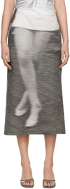 ELLISS GRAY DANCING MIDI SKIRT