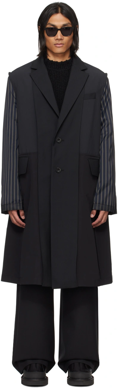 Sacai Black Suiting Coat