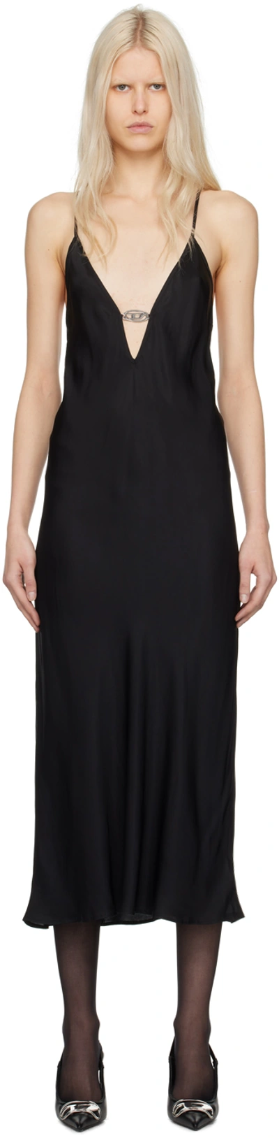 Diesel Black Ufpt-mayra-d Maxi Dress In 9xx