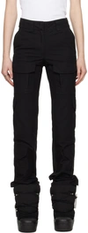 GIVENCHY BLACK BELLOWS POCKET TROUSERS