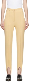 Givenchy Womens Golden Sand Strirrup-hem Mid-rise Stretch-woven Trousers