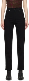 ECKHAUS LATTA BLACK STRAIGHT-LEG JEANS