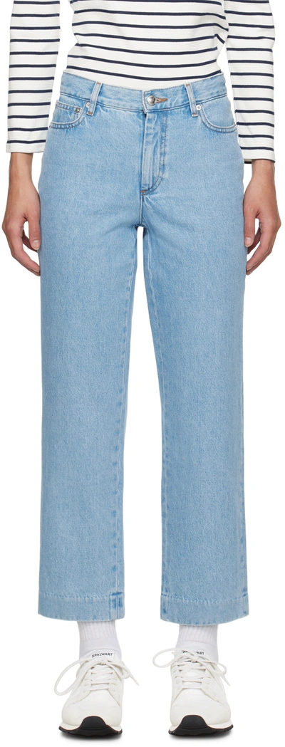 Apc Blue New Sailor Jeans In Iab Light Blue