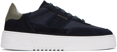 Axel Arigato Khaki Orbit Vintage Sneakers In Dark Blue/dark Green