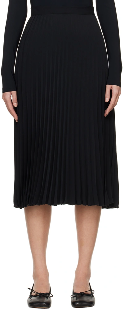 Mm6 Maison Margiela Pleated Skirt In Black