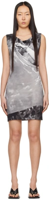 ELLISS SSENSE EXCLUSIVE GRAY FLOAT MINIDRESS