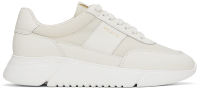 Axel Arigato Genesis Vintage Runner Leather Sneakers In Beige,white