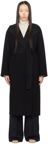 The Row Persia Oversized Virgin Wool Coat In Black