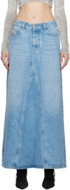 DIESEL BLUE DE-PAGO DENIM MAXI SKIRT