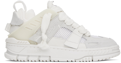Axel Arigato White & Gray Area Patchwork Sneakers In White / White