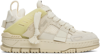 Axel Arigato Mens Cream Area Patchwork Leather And Recycled Polyester Mid-top Trainers In Beige / Beige