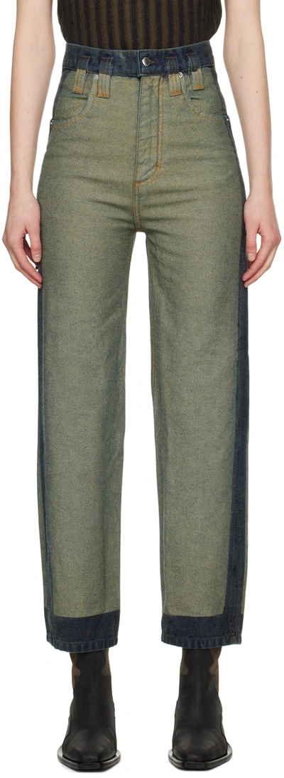 ECKHAUS LATTA BLUE BAGGY JEANS