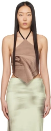 Elliss Ssense Exclusive Burgundy Tank Top In Red