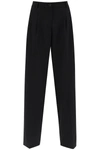 DOLCE & GABBANA STRETCH WOOL WIDE LEG TROUSERS