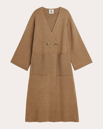 By Malene Birger Women's Carlyn Wool Longline Cardigan In Brown