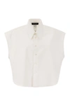 Fabiana Filippi Women's Oversized Silhouette Cotton Poplin Shirt In White