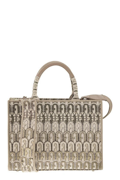 Furla Opportunity Small Tote Bag In Beige