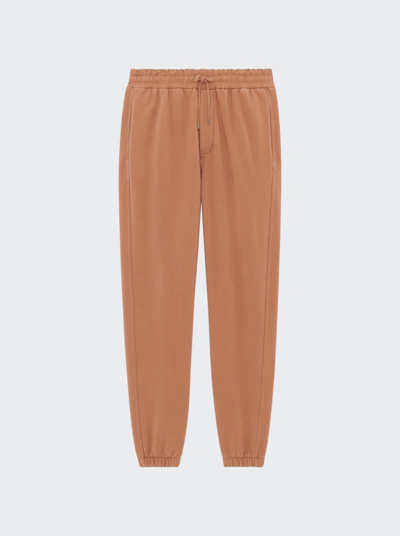 Saint Laurent Jogger Fleece Pants In Macchiato