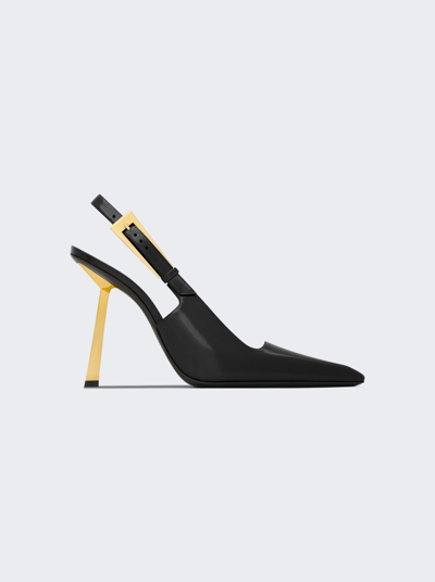 Saint Laurent Lee Slingback Pumps In Black