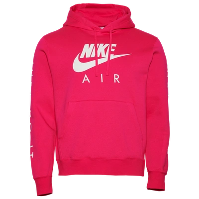 Nike Mens  Just Do It Hoodie In White/pink