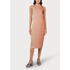 PAUL SMITH HIGH NECK OMBRE SPARKLE KNITTED DRESS COL: 15 GOOSE BEAK