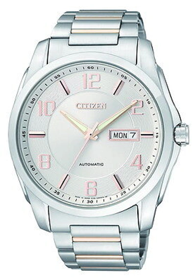 Pre-owned Citizen Mechanical Automatic Stainless Steel Men's Watch Np4020-60a