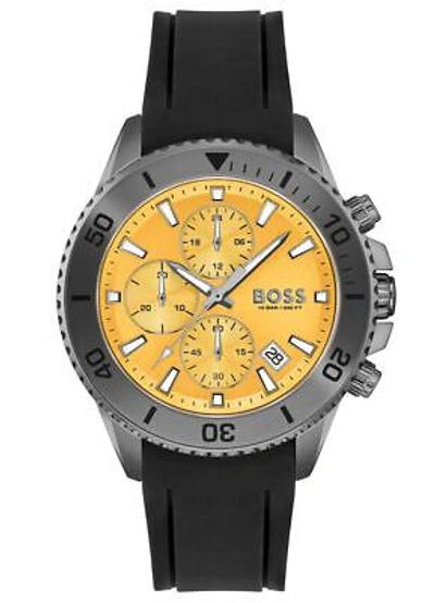 Pre-owned Hugo Boss Black Mens Chronograph Watch Admiral 1513968