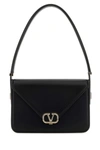 Valentino Letter Leather Crossbody Bag In Black