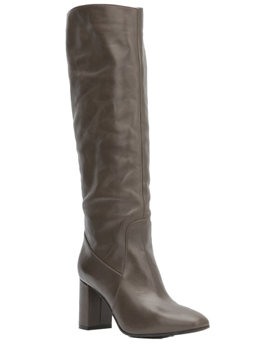 Pre-owned Aquatalia Leora Weatherproof Leather Boot Women's In Brown