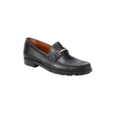 Pre-owned Bally Simpler Men's 6230241 Black Leather Loafer Msrp $615